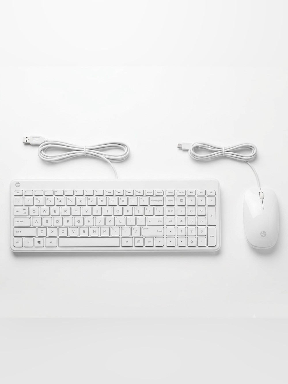 🌟2x Host Pick🌟White HP Keyboard & Mouse